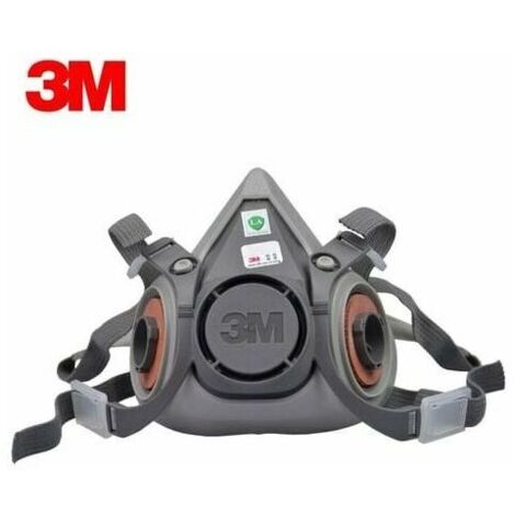 Demi-masque classique réutilisable 3M 6200, Certifié EN sécurité,DEBUNS