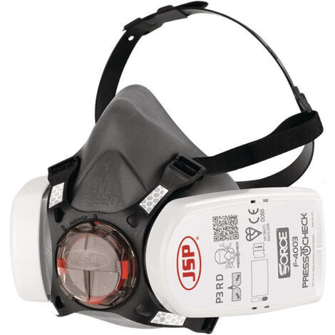 Demi-masque de protection respiratoire Force™8 EN 140 EN 143 Press to Check avec