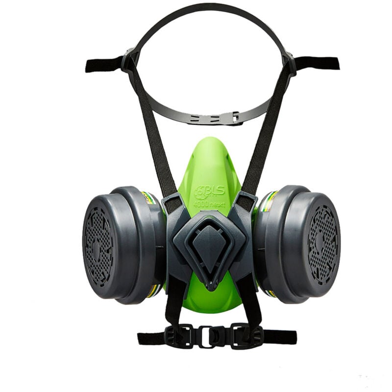 Masque respiratoire BLS série BLS 4500 next Noir, Vert, taille m/l ( Prix pour 1 )