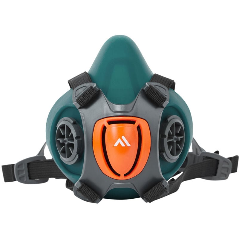 Demi-masque en silicone Bleu s/m