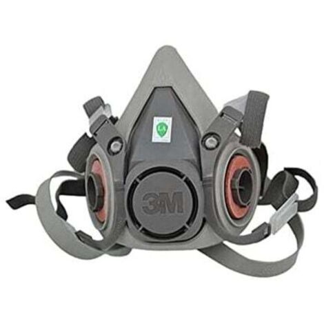 Demi-masque réutilisable 3M XA007702658 6200M, taille M, gris, avec filtre à particules 5935PRO2 - Filtre à poussières fines avec niveau de protection P3