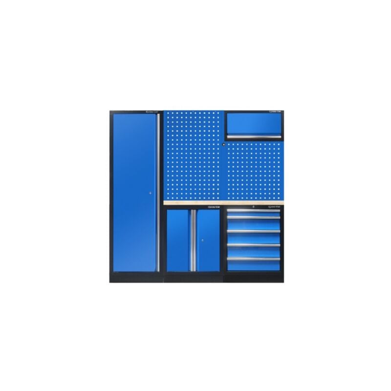 Demi mobilier d'atelier option gauche - bleu - King Tony