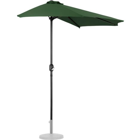 Demi parasol pentagonal 270 x 135 cm vert - Vert