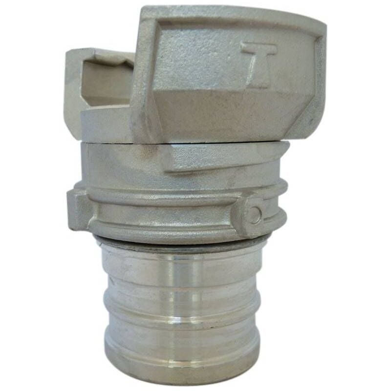 Multitanks - Demi raccord symétrique Guillemin, pompier, à douille à gorges pour colliers - aluminium dn 40 x 45mm