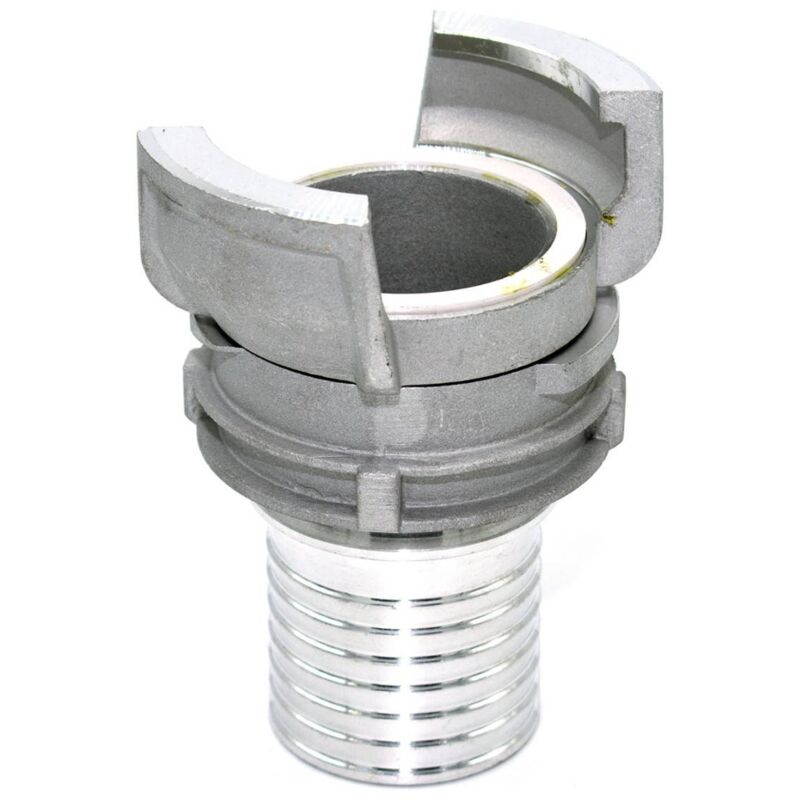 Demi raccord symétrique Guillemin, pompier, à douille annelée réduite à collerette dn 50 x 51mm