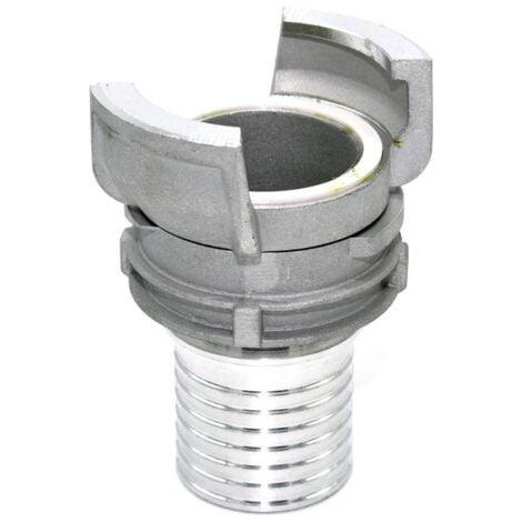 Demi raccord symétrique Guillemin, pompier, à douille annelée réduite à collerette DN 80 x 76mm