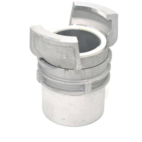 Demi raccord symétrique Guillemin, pompier, à verrou à douille filetée femelle en aluminium - DN 150 x 6'' BSP