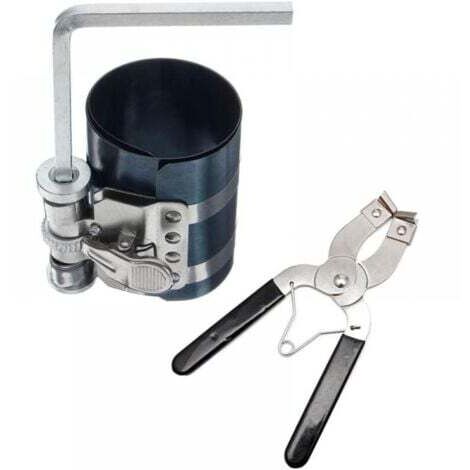 Demontage-Kit für Auto-Motor-Kolbenring-Installateure, Kompressorwerkzeug und verstellbare Kolbenmontagezange, 10 cm