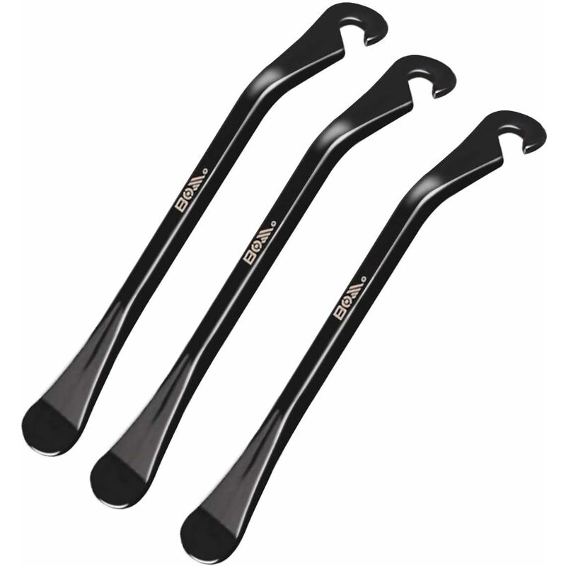 Demonte pneus Velo, 3 PCS Francaise Demonte Pneus Velo en Forme de Crochet en Acier, Leviers de Pneus de Vélo , Pince Pneu de Vélo pour VTT/BMX