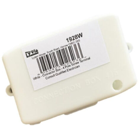 Dencon 4 Pole Connector Box 24A - White Electrical Insulation