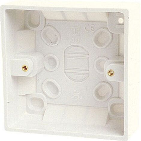 Dencon 8899NB Pattress Box 1-Gang 28/32mm DCN8899NB