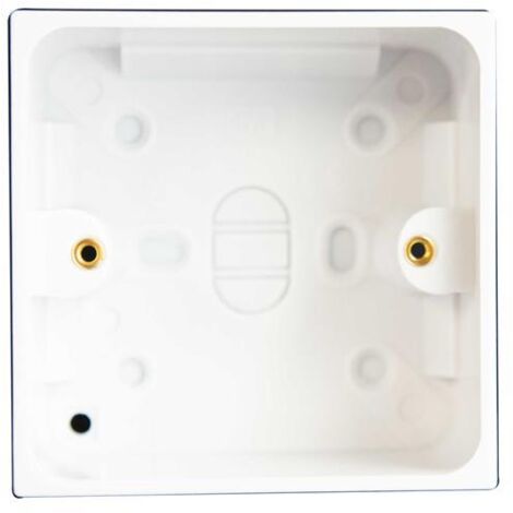 Dencon 8901NB Pattress Box with Earth 1-Gang 45mm DCN8901NB