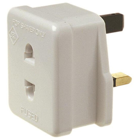 Dencon Fused Shaver Adaptor 1A - BSI1363/3 Approved