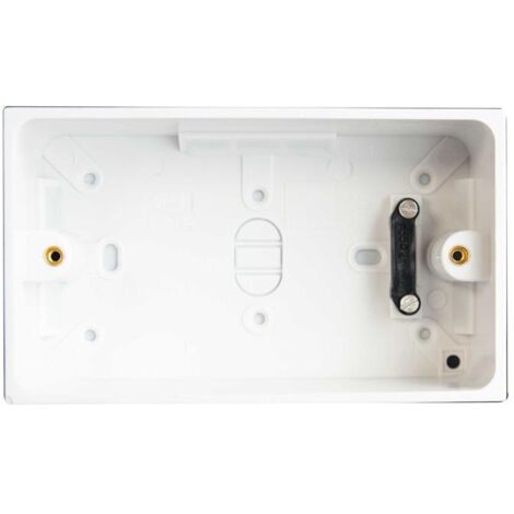 Dencon Pattress Box 2-Gang 45mm High Quality Electrical Box