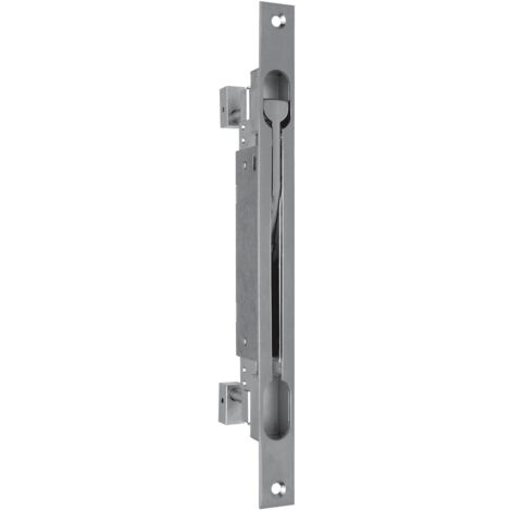 DENI Einsteck-Türkantriegel 9221 verz. 285x20x3mm, Hub 20mm, DM 48,5 bis 70 mm