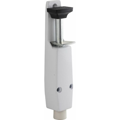 DENI Türfeststeller 3834 Hub 30 mm, 40x190 mm, Zinkdruckguss weiß