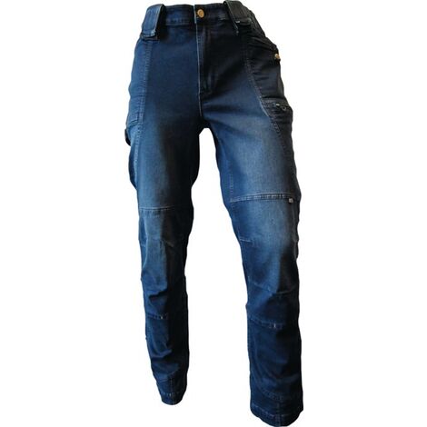 46-60 Arbeitshose Jeans Bundhose Denim Schutzkleidung Hose Gr 
