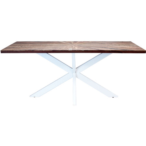 DENNY - tavolo con piano in legno massiccio