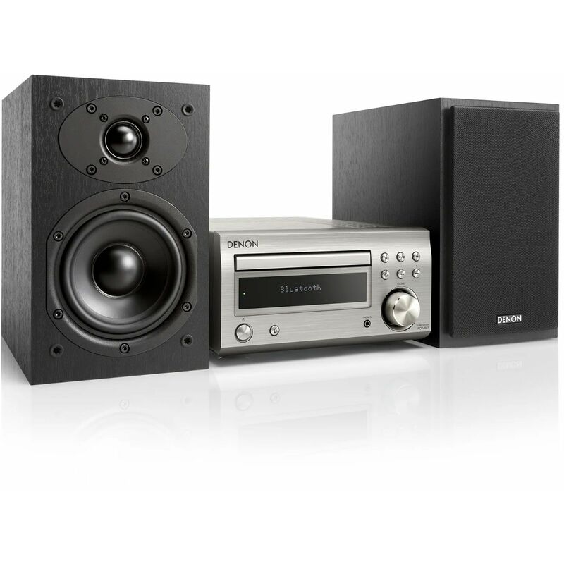 

dm-41 plata/negro microcadena/sistema hi-fi con cd/bluetooth/sintonizador fm/am - Denon