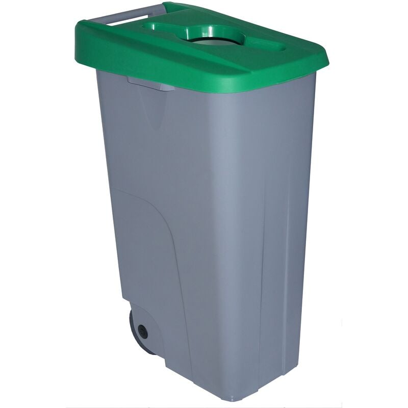 Denox - Conteneur Recyclage, 110 l, Vert - Green