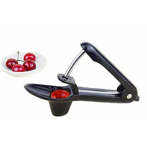 Dénoyauteur Cerise Outil Denuclear Cherry Cerise à la bienveillance Créatif Cuisine Cerise carottier Corer Pitter Extracteur de Cuisine Tool (Noir)