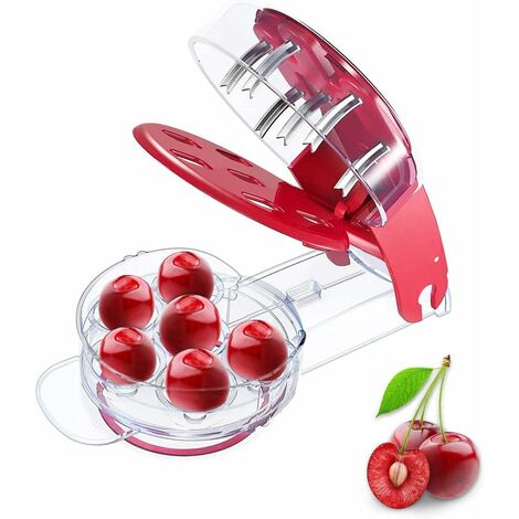 Dénoyauteur,Cerise et Olive Pitter Dénoyauteur de Cerises,pour Petirer Les Noyaux de Fruits des Cerises, des Olives et des Prunes