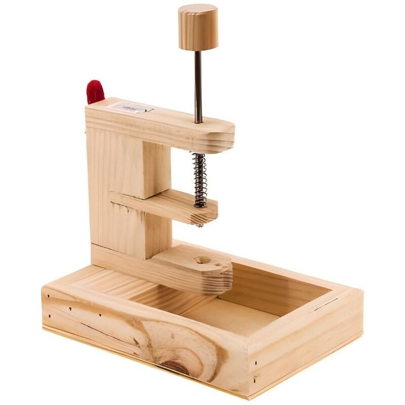 Dénoyauteurs d'olives manuel en bois coloris naturel