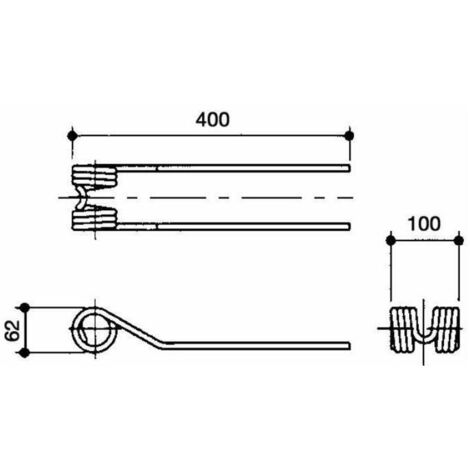 Dente girello adattabile Fontanesi filo 9