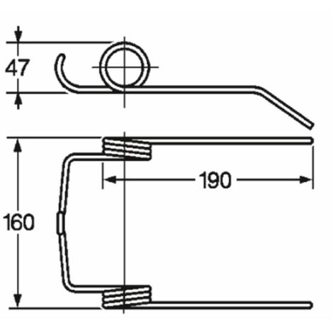 Dente mietitrebbia adattabile New Holland 435428 filo 5,5