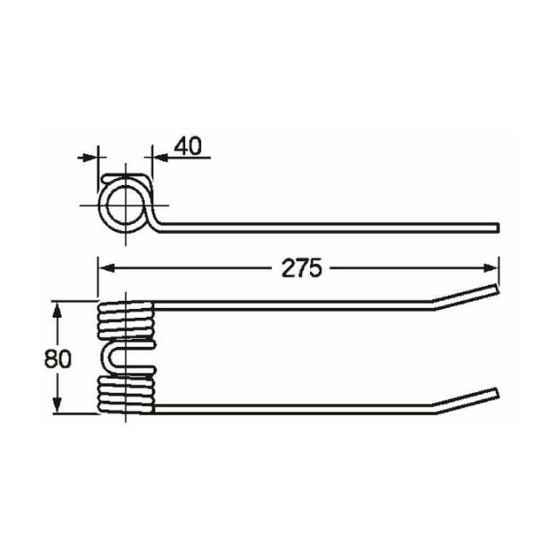 Dente per ranghinatore adattabile Repossi a punte