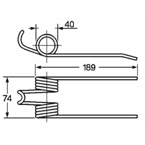 Dente pick-up adattabile Gallignani 8876278 filo 5