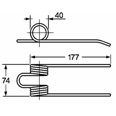 Dente pick-up adattabile Sgorbati 1111/6401 filo 4,8