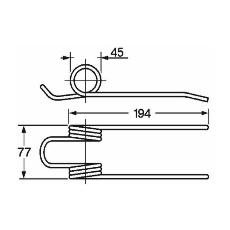 Dente pick-up per pressa/rotopressa adattabile