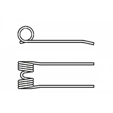 Dente pick-up per rotopressa Ø 5,5mm adattabile Laverda