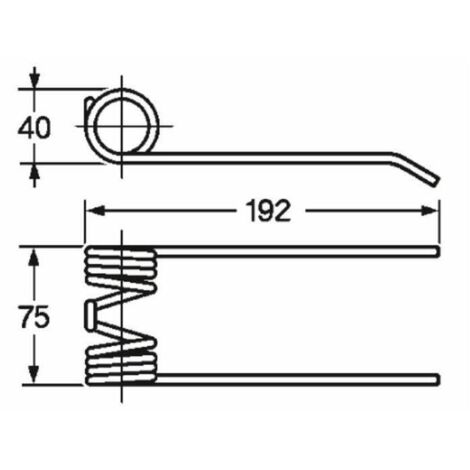 Dente Pick-Up Punte Piegate Welger 034312 0940,52,21,00 Filo 5