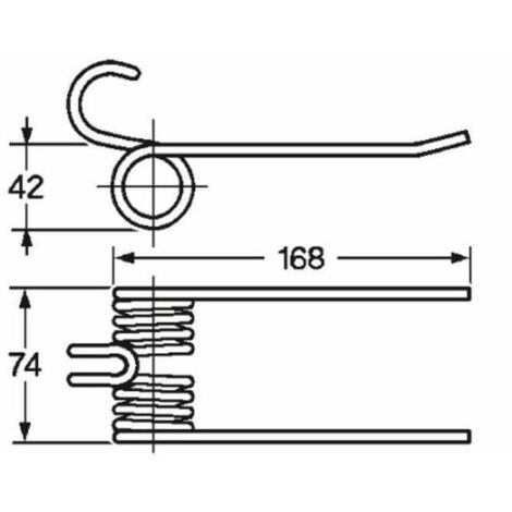 Dente pick-up raccoglitrice filo 6 adattabile Morra 545010
