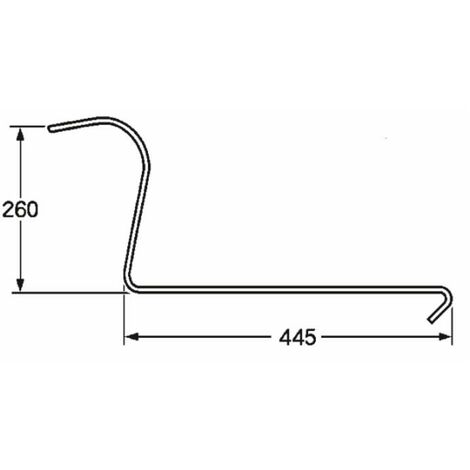Dente ranghinatore stretto adattabile Lely filo 6,5