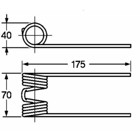 Dente rotopressa adattabile John Deere CC21386 filo 5