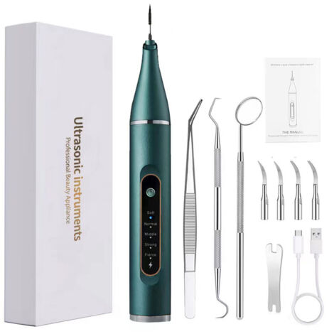 Dentifrice - ensemble de brosse à dents électrique, cinq modes électriques + accessoires multiples, décapant de taches dentaires