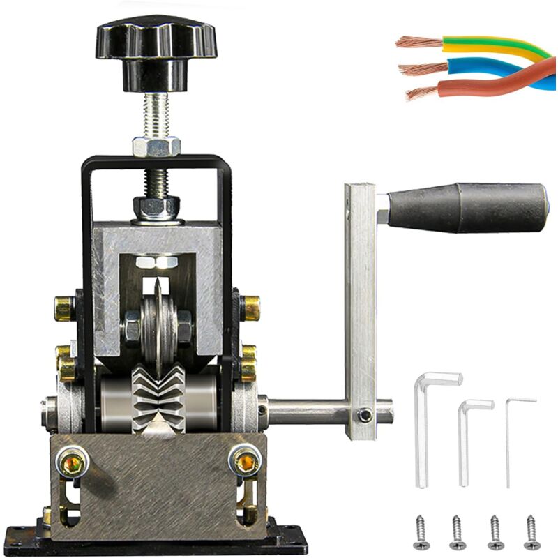 Denudeur Cable Fil Electrique Manuelle Automatique, 1-25 mm Machine a Denuder Le Cuivre, Pince a Denuder Electricien, Outil à Dénuder Les Déchets de