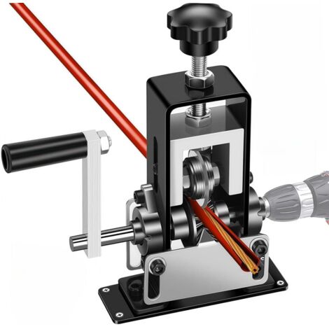 Denudeur Cable Fil Electrique Manuelle Automatique, 1-25 mm Machine a Denuder Le Cuivre, Pince a Denuder Electricien, Outil à Dénuder Les Déchets de Câbles pour le Recyclage Des Fils