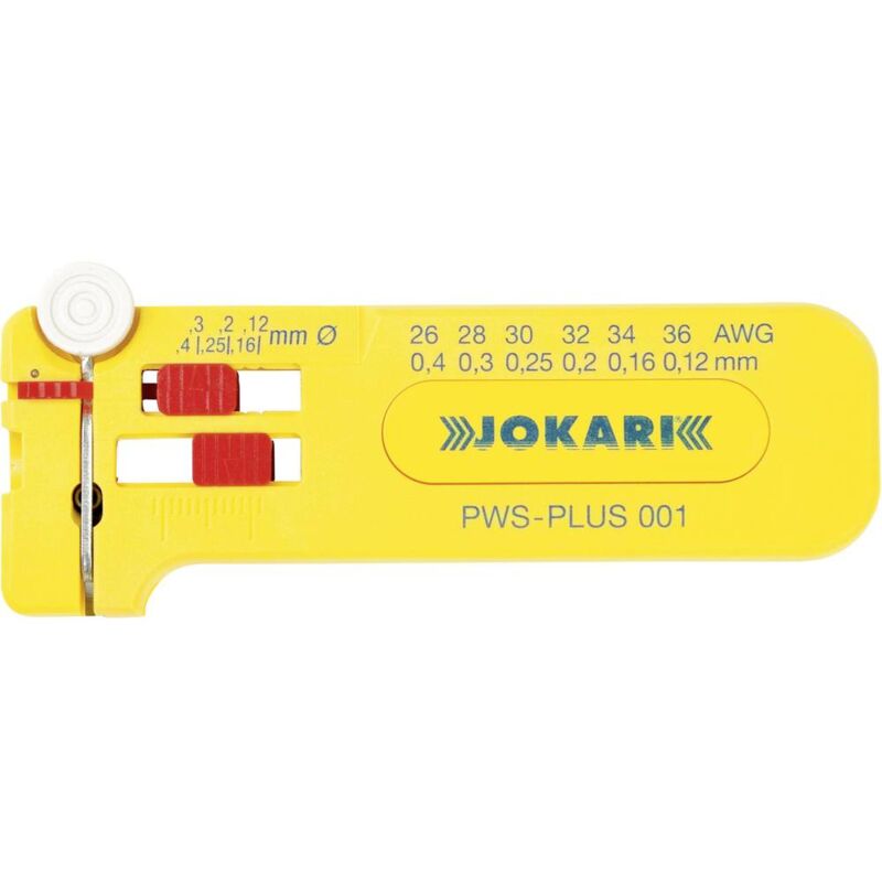 40024 pws-plus 001 Dénudeur de fil adapté pour Fils en pvc 0.12 à 0.40 mm - Jokari