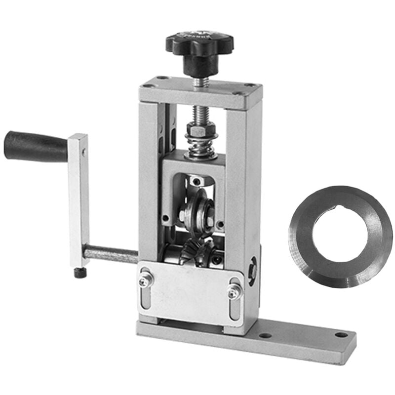 Lifcausal - Dénudeur de fils domestique portable Outil de dénudage de fils manuel Machine à éplucher les câbles de 1 à 25 mm avec support à manivelle