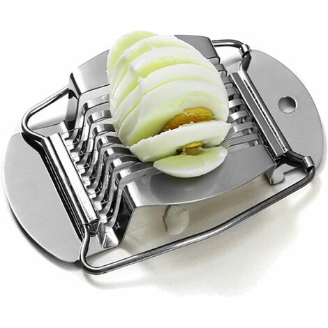 Stainless Steel Egg Slicer Banana Cutter Divider Fruit Vegetable Chopper -  Silver