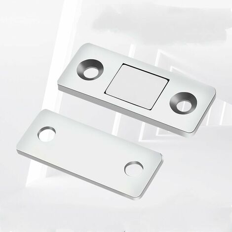 DENUOTOP Loqueteau pour meuble Aimants loqueteaux magnétiques, paquet de 3Loquet Magnetique Très Mince, Coller Aimant Fermeture Adhesif Meuble Aimant Puissant pour Porte Coulissante Tiroirs Fenetre Ai