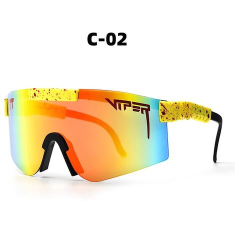 DENUOTOP Lunettes de protection Pit Viper Series C Uv400 Lunettes de soleil polarisées pour sports de plein air C2