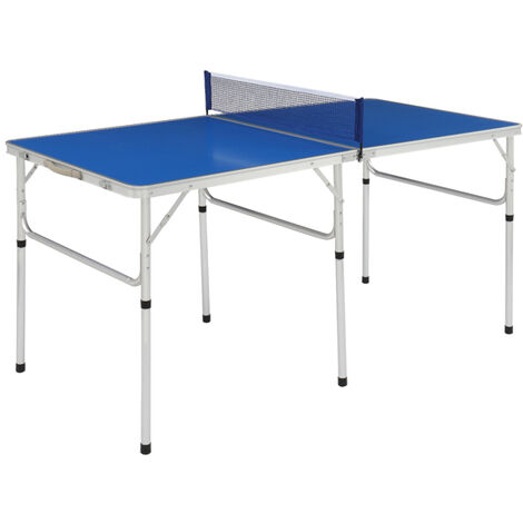 DENUOTOP Table de tennis de table de jardin Table de tennis de table portable Table de tennis de table bleue Table de tennis de table pliable