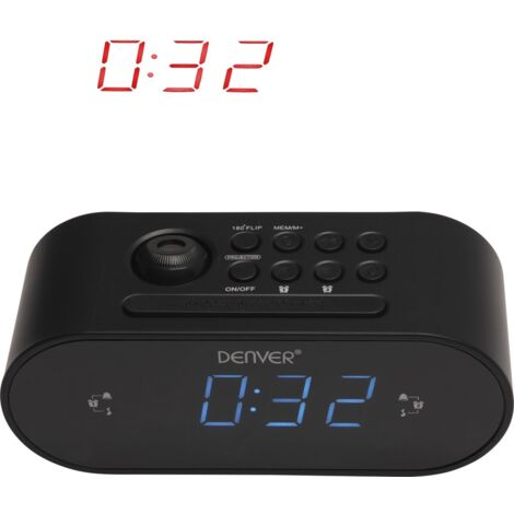 Denver CRP-717 Digitaluhr Schwarz