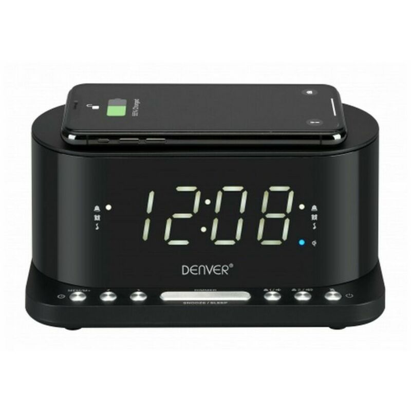 

Radio Despertador con Cargador Inalámbrico CRQ-110 12' LED USB Negro - Denver Electronics