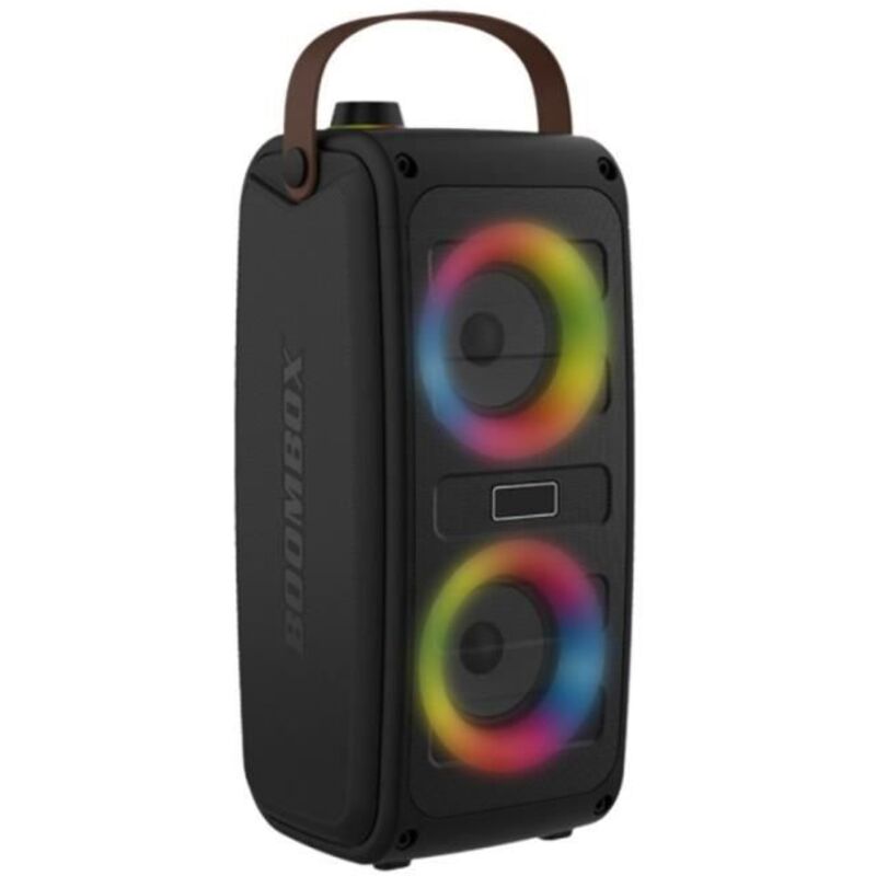 Denver Electronics BTV230 Black 100W RGB LED Portable Bluetooth Speakers